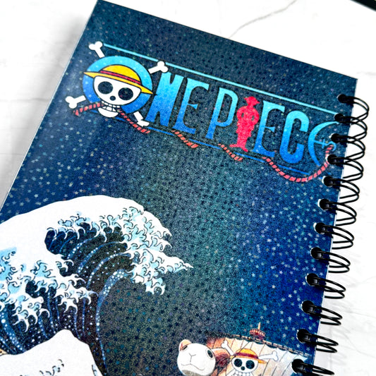 Libreta One Piece ✨ Media Carta | 90 Hojas Premium + Calendario 2025-2026