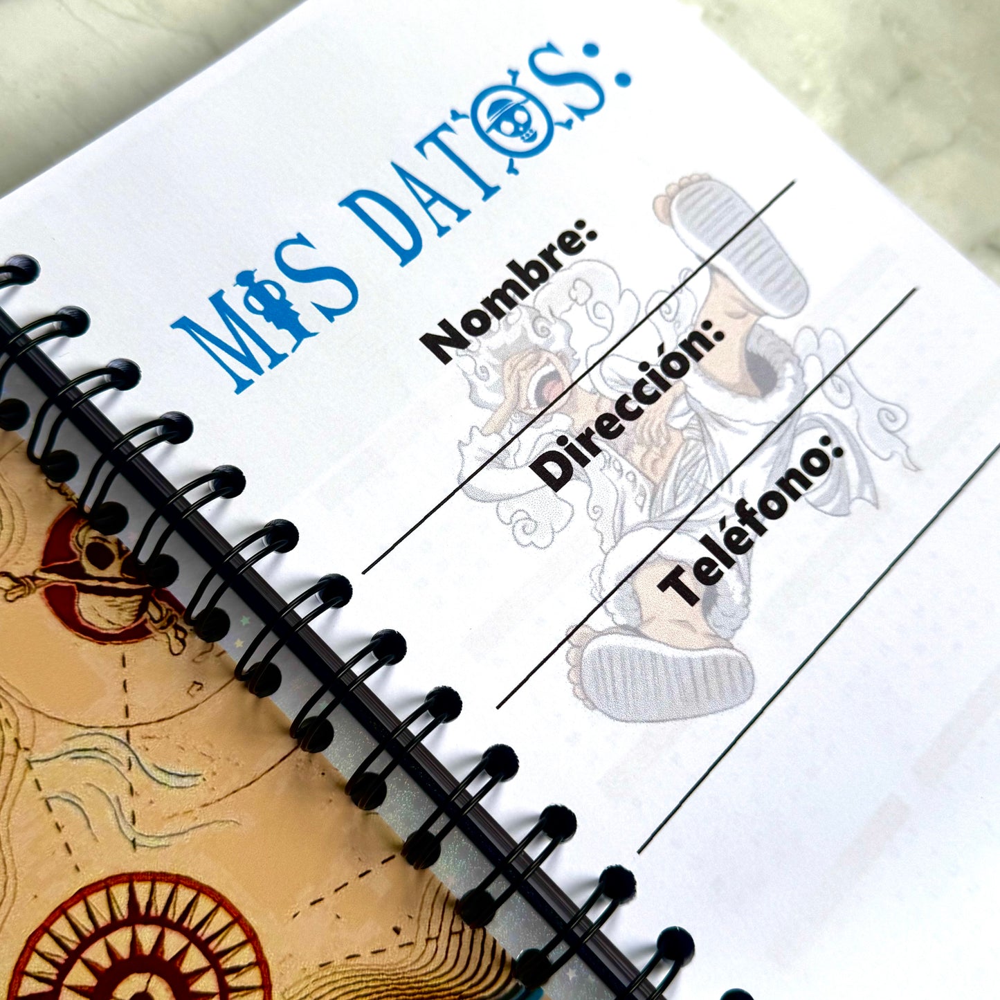 Libreta One Piece ✨ Media Carta | 90 Hojas Premium + Calendario 2025-2026